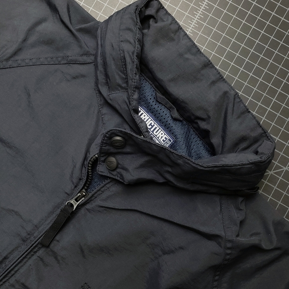STRUCTURE WINDBREAKER JACKET - DARK NAVY - VINTAGE 90'S - Picture 2 of 11